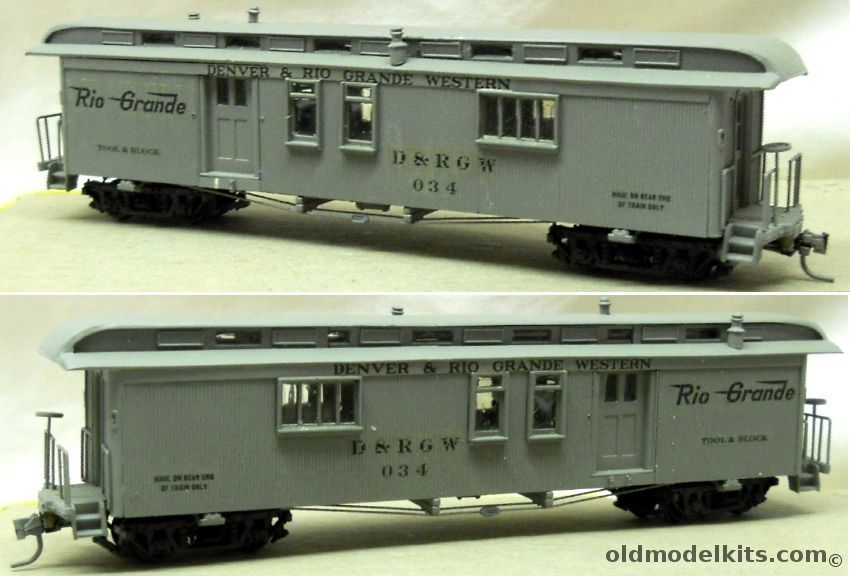 E&B Valley Railroad Co 1/87 D&RGW Tool And Block Car Built - HOn3 Narrow Gauge plastic model kit